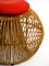 Taburete italiano de bambú y ratán, años 60, Imagen 14