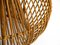 Italienischer Bambus Rattan Hocker, 1960er 8