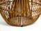 Italienischer Bambus Rattan Hocker, 1960er 12