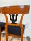 German Biedermeier Chairs in Cherry Veneer, 1830, Set of 4, Image 9