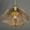 Mid-Century Modern Pendant Lamp in Mauve Acrylic Glass, Wire and Brass, 1970s 5