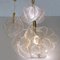 Mid-Century Modern Pendant Lamp in Clear Acrylic Glass, Wire and Brass, 1970s, Image 17