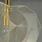 Mid-Century Modern Pendant Lamp in Clear Acrylic Glass, Wire and Brass, 1970s 14