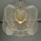Mid-Century Modern Pendant Lamp in Clear Acrylic Glass, Wire and Brass, 1970s 10