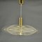 Mid-Century Modern Pendant Lamp in Acrylic Glass, Wire and Brass, 1970s 11
