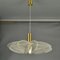 Mid-Century Modern Pendant Lamp in Acrylic Glass, Wire and Brass, 1970s 8