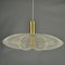 Mid-Century Modern Pendant Lamp in Acrylic Glass, Wire and Brass, 1970s 6