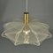 Mid-Century Modern Pendant Lamp in Acrylic Glass, Wire and Brass, 1970s 13