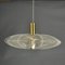 Mid-Century Modern Pendant Lamp in Acrylic Glass, Wire and Brass, 1970s 10
