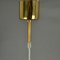 Mid-Century Modern Pendant Lamp in Acrylic Glass, Wire and Brass, 1970s 17