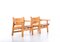 Børge Mogensen zugeschriebene Spanische Stühle, 1960er, 2er Set 4