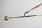 Postmodern Minimum Brass Balancing Counterweight Lamp, 1980s 8