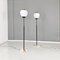 Italian Modern Floor Lamps in Brass, Glass and Metal, 1950s, Set of 2 2