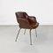 Modern Italian Armchairs in Brown Leather and Chrome-Plated Steel from Cassina, 1970s, Set of 2, Image 3