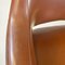 Butacas italianas modernas de cuero marrón y acero cromado de Cassina, años 70. Juego de 2, Imagen 9