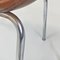 Modern Italian Armchairs in Brown Leather and Chrome-Plated Steel from Cassina, 1970s, Set of 2 13