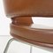 Modern Italian Armchairs in Brown Leather and Chrome-Plated Steel from Cassina, 1970s, Set of 2 11