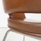 Modern Italian Armchairs in Brown Leather and Chrome-Plated Steel from Cassina, 1970s, Set of 2, Image 11