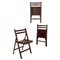 Italian Modern Folding Chairs in Teak, 1960s, Set of 3, Image 1