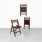 Italian Modern Folding Chairs in Teak, 1960s, Set of 3, Image 2