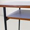 Italian Modern Blue Formica and Black Metal Desk, 1960s 9