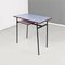 Italian Modern Blue Formica and Black Metal Desk, 1960s 2