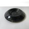 Italian Modern Round Centerpiece in Black Glass with Light Green Spiral, 1980s, Image 3