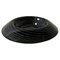 Italian Modern Round Centerpiece in Black Glass with Light Green Spiral, 1980s, Image 1