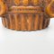 Italian Modern Ionic Capital Centerpiece Bowl in Brown Ceramic, 1980s 11