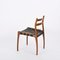 Italienischer Mid-Century Stuhl aus Eiche & Leder von Palange für Montina, 1960er 6