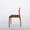 Italienischer Mid-Century Stuhl aus Eiche & Leder von Palange für Montina, 1960er 5