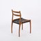 Mid-Century Italian Chair in Oak and Leather by Palange for Montina, 1960s, Image 13