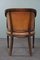 Cognac Colored Antique Leather Tubchair with Patina 5