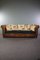 Sheep Leather 3 Seat Sofa with Fabric Cushions with Horse Motif 2