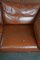 2-Sitzer Schlossbank aus hochwertigem Rinder-Lektor in Cognac-Farbe 7