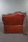 2 Seat Castle Bank Made from High -Quality Cattle Lecturer in Cognac Color 5