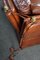 2 Seat Castle Bank Made from High -Quality Cattle Lecturer in Cognac Color 11