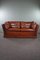 2 Seat Castle Bank Made from High -Quality Cattle Lecturer in Cognac Color 2