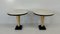 Italian Art Deco Style Parchment, Gold Leaf and Black Lacquer Coffee Tables, 1980s, Set of 2 2