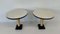 Italian Art Deco Style Parchment, Gold Leaf and Black Lacquer Coffee Tables, 1980s, Set of 2 3