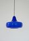 Large Blue Murano Glass Pendant by Alessandro Pianon for Vistosi, Italy, 1960s 1