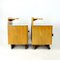 Bedside Tables in Wood and Glass, Former Czechoslovakia, 1950s, Set of 2 11