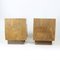 Bedside Tables in Wood and Glass, Former Czechoslovakia, 1950s, Set of 2 2
