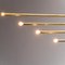 Lampada vintage a quattro luci in ottone e metallo di Goffredo Reggiani, anni '70, Immagine 4