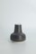 Small Mid-Century Scandinavian Modern Collectible Anthracite Stoneware Vase by Gunnar Borg for Höganäs Ceramics, 1960s, Image 1