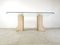 Vintage Travertine Dining Table in the style of Carlo Scarpa, 1970s 8