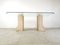 Vintage Travertine Dining Table in the style of Carlo Scarpa, 1970s, Image 8
