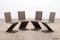 Zigzag Chairs in American Pine attributed to Gerrit Thomas Rietveld for Rietveld, 1950s, Set of 4, Image 5