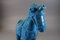 Figura de caballo azul grande de Aldo Londi para Bitossi, años 60, Imagen 3