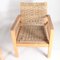 Braided Sea Grass and Wood Lounge Chairs, Set of 2 4